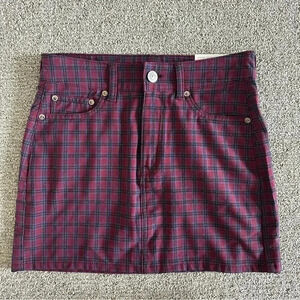 American‎ Eagle Plaid Hi-Rise Mini Skirt Size 2